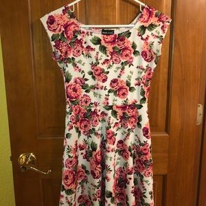 Pink Floral Dress